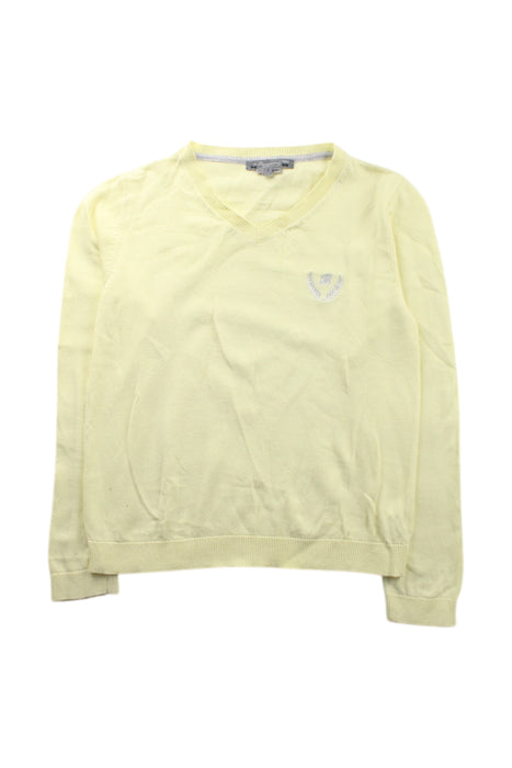 A Yellow Knit Sweaters from Bonpoint in size 8Y for neutral. (Front View)