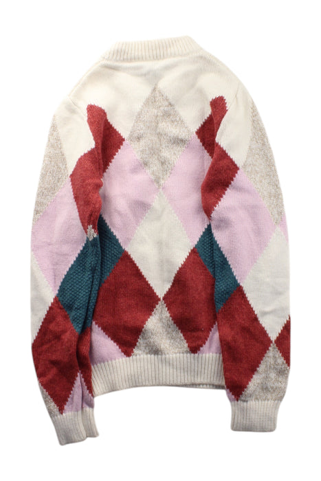 A Multicolour Knit Sweaters from Velveteen in size 8Y for girl. (Back View)