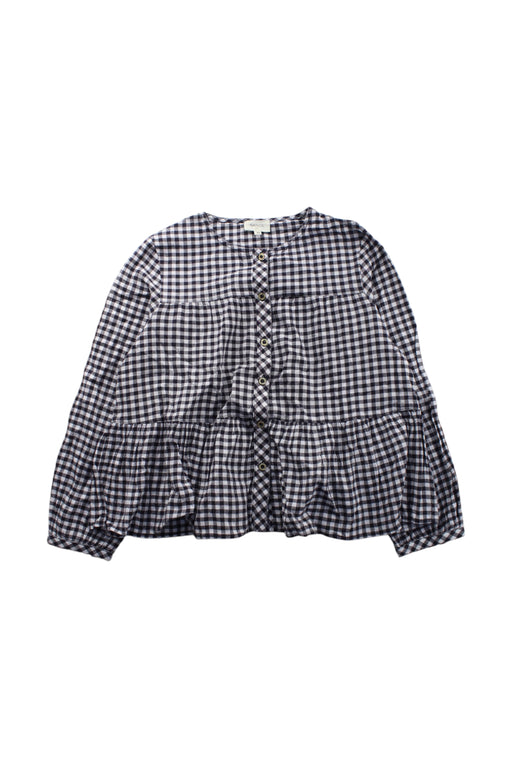 A Black Long Sleeve Shirts from Nanos in size 10Y for girl. (Front View)