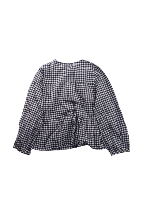 A Black Long Sleeve Shirts from Nanos in size 10Y for girl. (Back View)