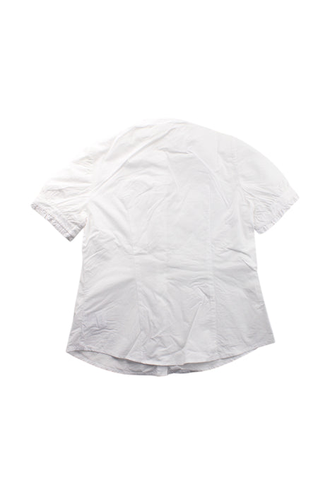 A White Short Sleeve Shirts from Bora Aksu in size 8Y for girl. (Back View)