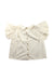 A White Short Sleeve Tops from yellowpelota in size 8Y for girl. (Back View)