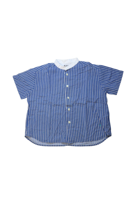 A Blue Short Sleeve Shirts from FITH in size 3T for boy. (Front View)