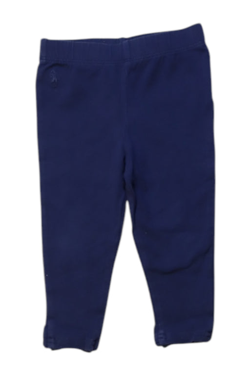 A Navy Leggings from Ralph Lauren in size 6-12M for girl. (Front View)