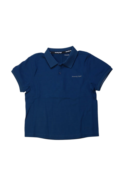 A Blue Short Sleeve Polos from Moody Tiger in size 6T for boy. (Front View)