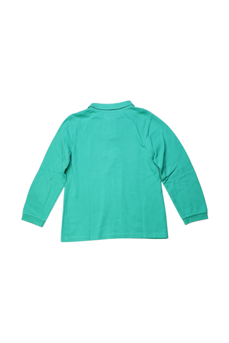 A Green Long Sleeve Polos from Jacadi in size 6T for boy. (Back View)
