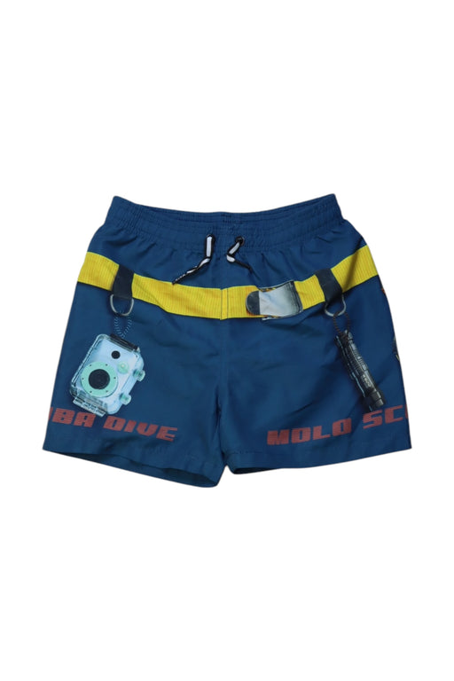 A Blue Swim Shorts from Molo in size 5T for boy. (Front View)