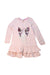 A Pink Long Sleeve Dresses from Monsoon in size 8Y for girl. (Front View)