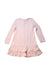 A Pink Long Sleeve Dresses from Monsoon in size 8Y for girl. (Back View)
