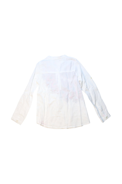 A White Long Sleeve Tops from Desigual in size 8Y for girl. (Back View)