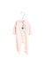 A Pink Long Sleeve Jumpsuits from Natalys in size 6-12M for girl. (Front View)