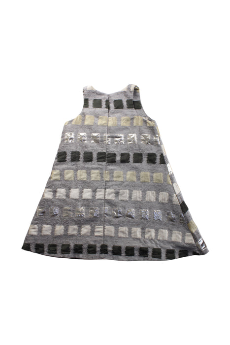 A Multicolour Sleeveless Dresses from Lovie by Mary J in size 5T for girl. (Back View)