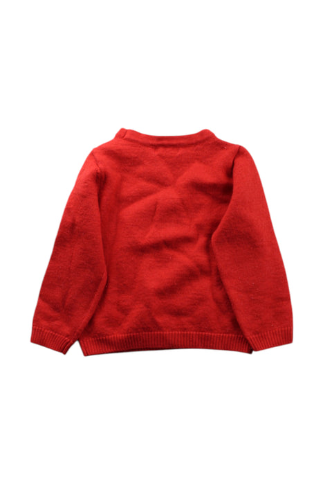 A Red Knit Sweaters from Momonittu in size 6T for neutral. (Back View)