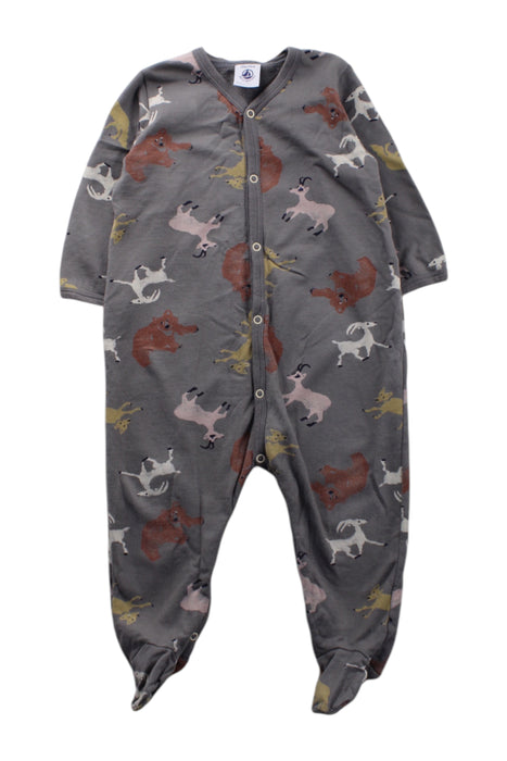 A Multicolour Onesies from Petit Bateau in size 6-12M for neutral. (Front View)