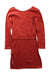 A Red Sweater Dresses from Excuse My French in size 4T for girl. (Back View)