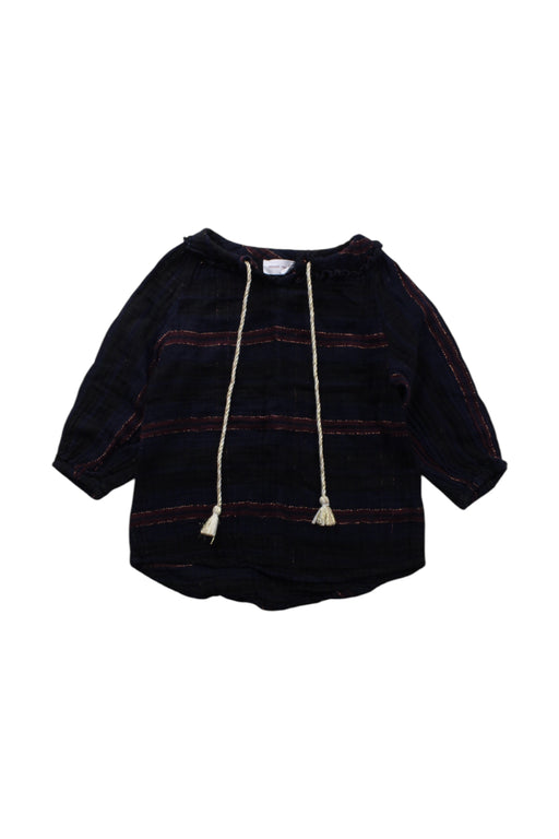 A Black Long Sleeve Tops from Excuse My French in size 4T for neutral. (Front View)