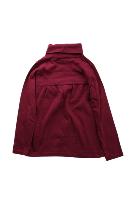 A Burgundy Long Sleeve Tops from Sergent Major in size 5T for girl. (Back View)