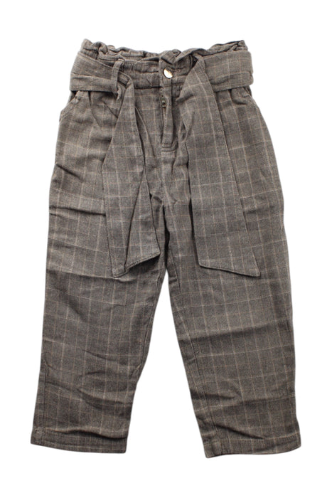 A Grey Dress Pants from Excuse My French in size 4T for neutral. (Front View)