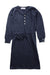 A Navy Sweater Dresses from Excuse My French in size 4T for girl. (Front View)