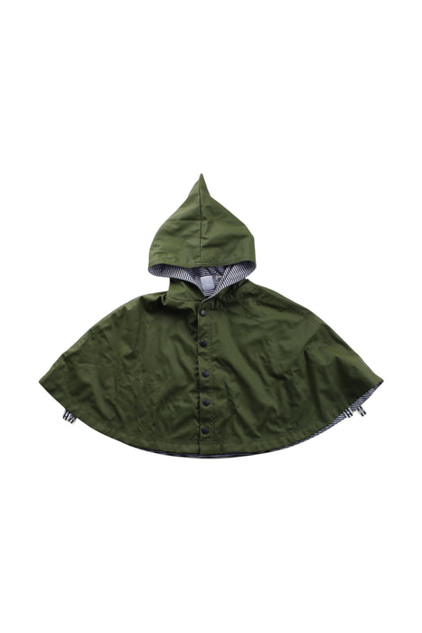 A Green Capes & Ponchos from Petit Bateau in size 4T for neutral. (Front View)