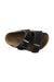 A Black Sandals from Birkenstock in size 4T for neutral. (Front View)