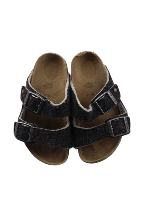 A Black Sandals from Birkenstock in size 4T for neutral. (Back View)