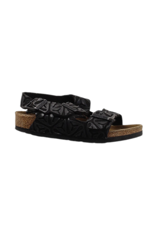 A Black Sandals from Birkenstock in size 4T for neutral. (Front View)