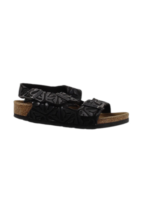 A Black Sandals from Birkenstock in size 4T for neutral. (Front View)