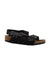 A Black Sandals from Birkenstock in size 4T for neutral. (Front View)