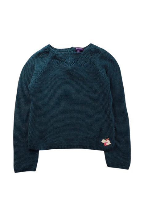 A Teal Knit Sweaters from Sergent Major in size 6T for girl. (Front View)