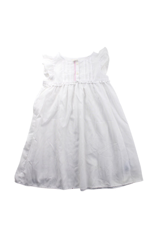 A White Sleeveless Dresses from Crewcuts in size 6T for girl. (Front View)