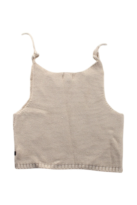 A Ivory Sleeveless Tops from Oeuf in size 5T for neutral. (Back View)