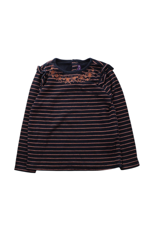 A Black Long Sleeve Tops from Sergent Major in size 6T for girl. (Front View)