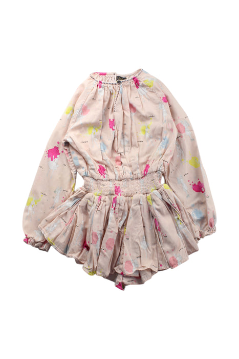 A Multicolour Long Sleeve Rompers from Velveteen in size 6T for girl. (Front View)