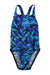 A Blue Swimsuits from Speedo in size 2T for neutral. (Front View)