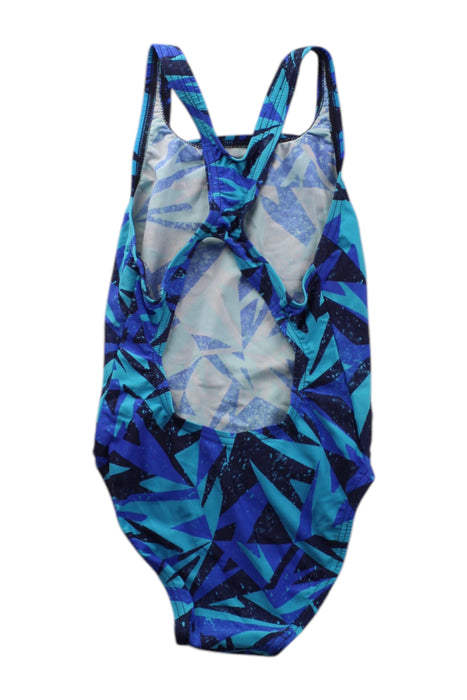 A Blue Swimsuits from Speedo in size 2T for neutral. (Back View)