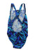 A Blue Swimsuits from Speedo in size 2T for neutral. (Back View)
