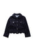 A Black Lightweight Jackets from Jacadi in size 6T for girl. (Front View)