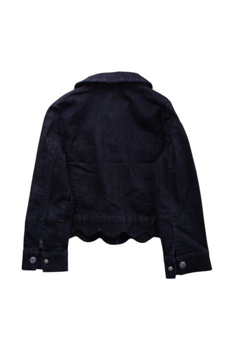 A Black Lightweight Jackets from Jacadi in size 6T for girl. (Back View)
