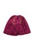 A Burgundy Long Sleeve Dresses from Velveteen in size 6T for girl. (Front View)