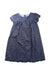 A Blue Short Sleeve Dresses from The Little White Company in size 5T for girl. (Front View)