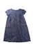 A Blue Short Sleeve Dresses from The Little White Company in size 5T for girl. (Back View)