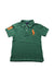 A Green Short Sleeve Polos from Polo Ralph Lauren in size 5T for boy. (Front View)