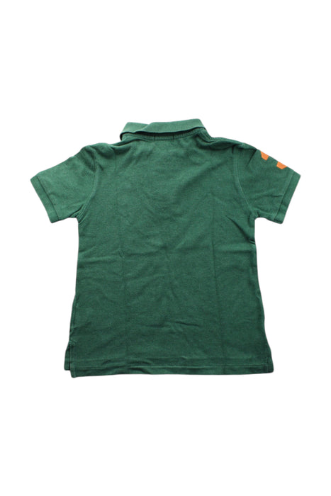 A Green Short Sleeve Polos from Polo Ralph Lauren in size 5T for boy. (Back View)