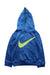A Blue Hooded Sweatshirts from Nike in size 4T for boy. (Front View)