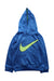 A Blue Hooded Sweatshirts from Nike in size 4T for boy. (Front View)