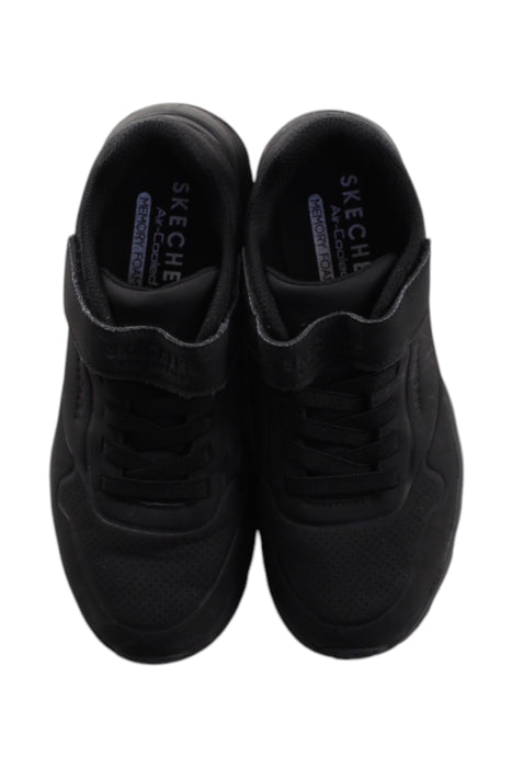 A Black Sneakers from Skechers in size 10Y for neutral. (Back View)