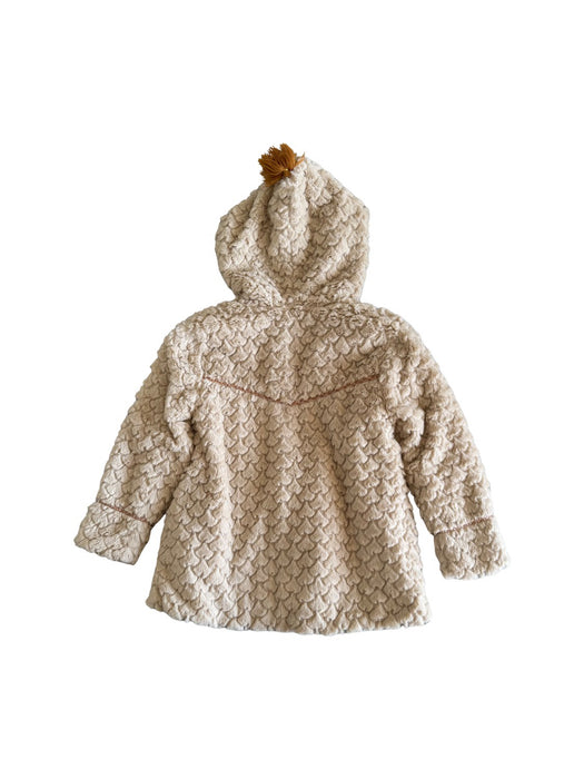 A Beige Coats from Louise Misha in size 4T for girl. (Back View)