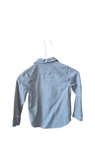 A Grey Long Sleeve Shirts from Janie & Jack in size 5T for boy. (Back View)