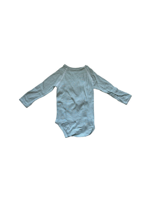 A Blue Long Sleeve Bodysuits from Petit Bateau in size 6-12M for neutral. (Back View)